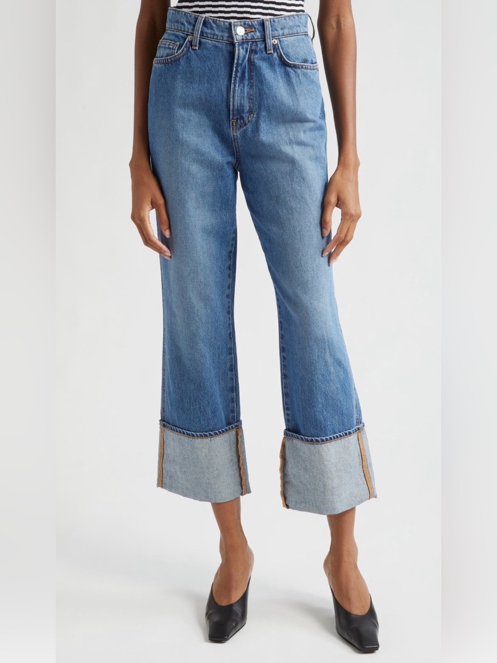 Veronica Beard Dylan Cuffed Jeans
